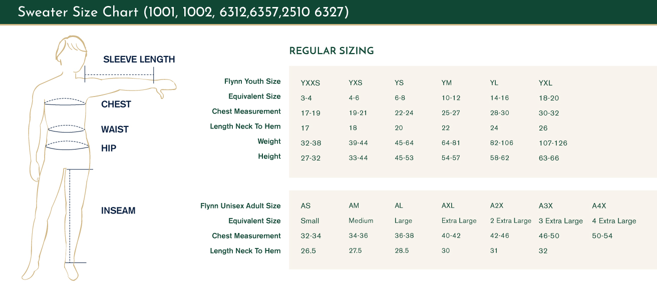 size chart size chart